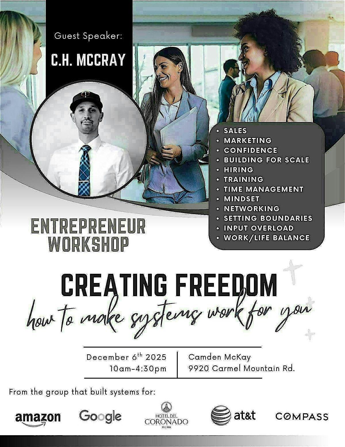 Entrepreneur, Influencer, Real Estate Agent & Small Business Workshop