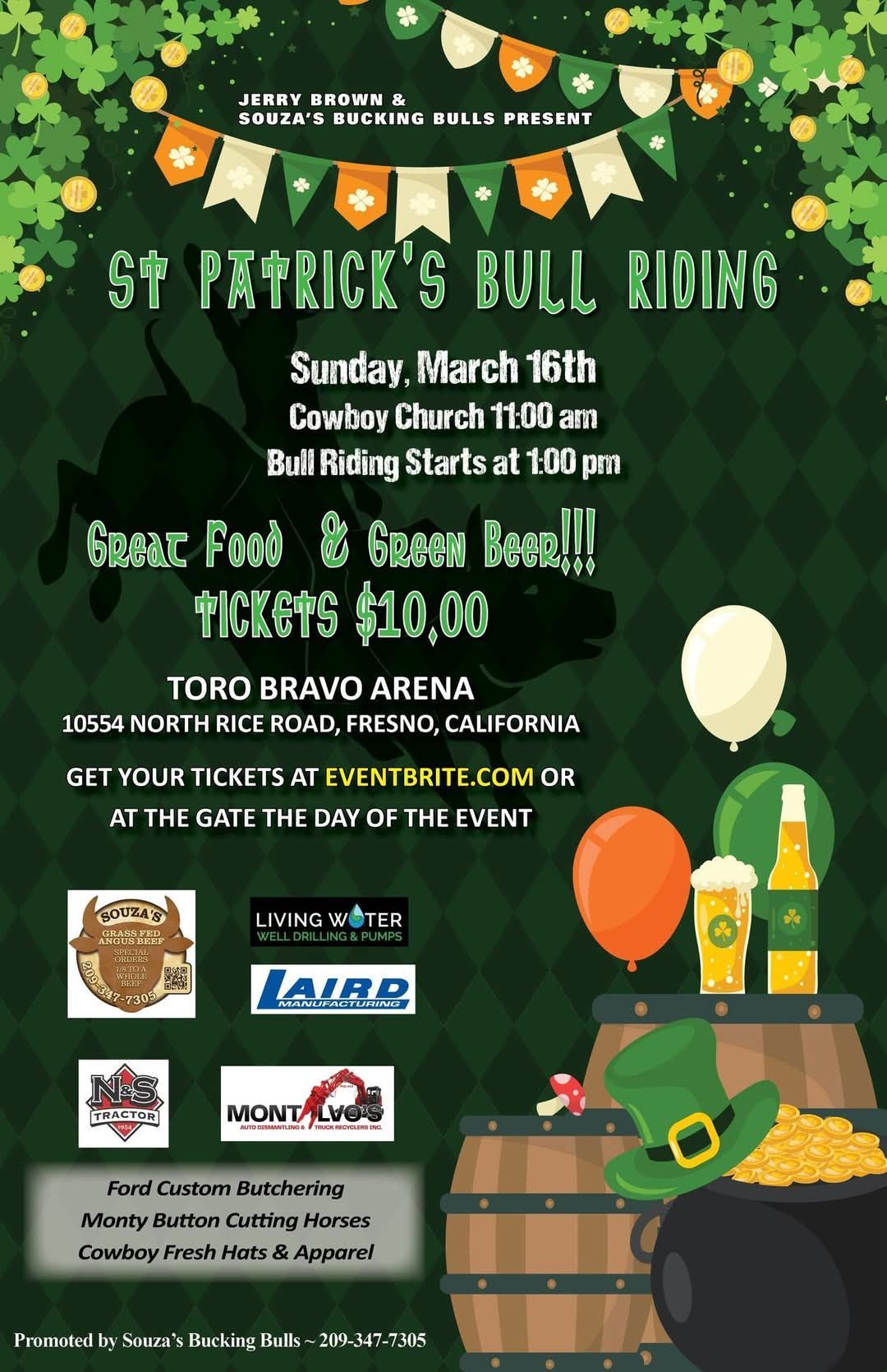 St. Patrick's Day Bull Riding!