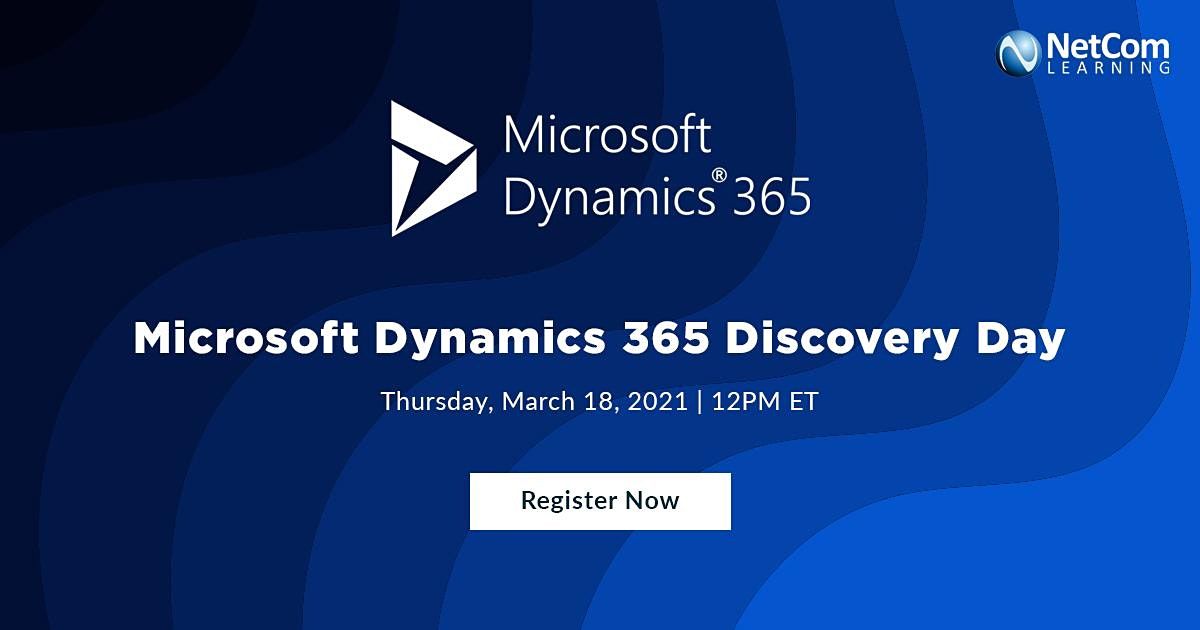 Live Event - Microsoft Dynamics 365 Discovery Day