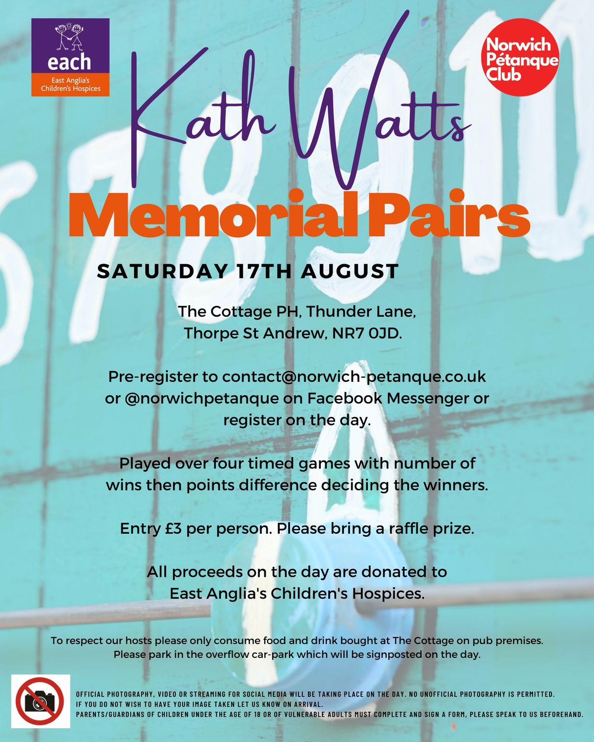 Kath Watts Memorial Pairs