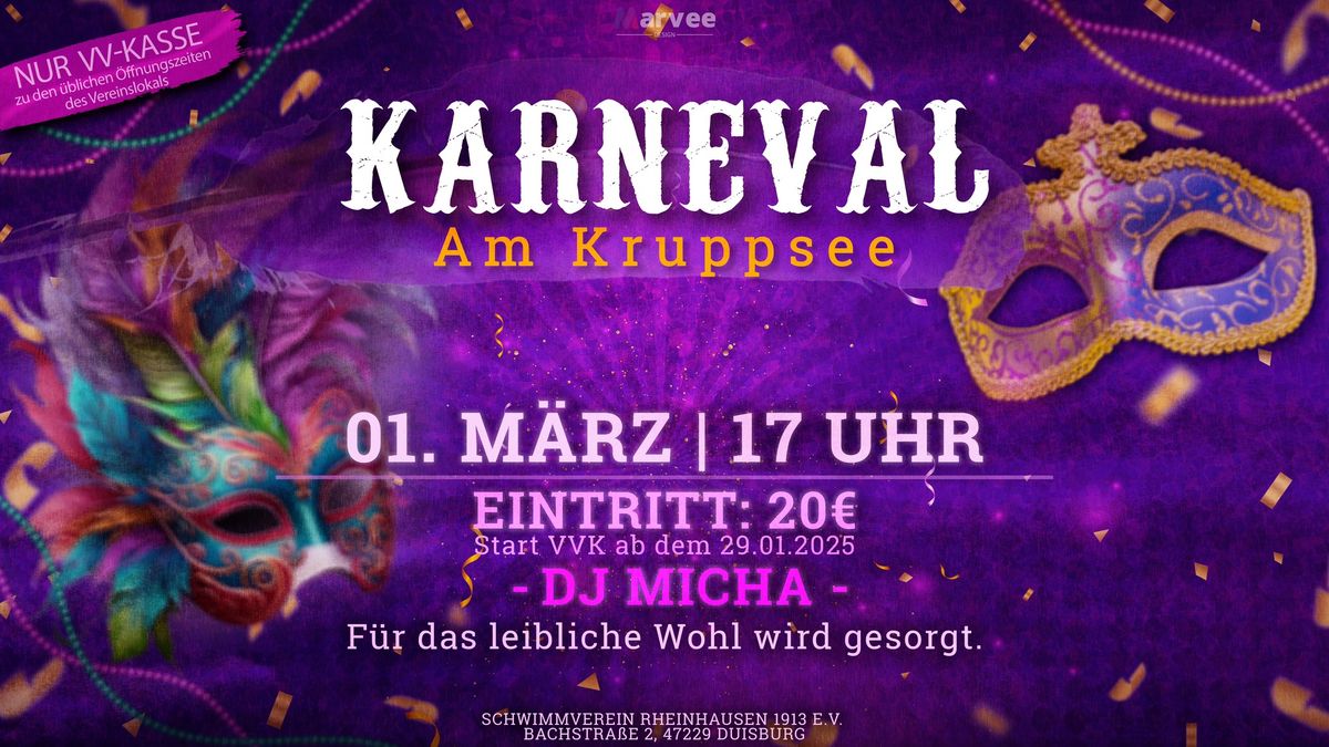 \ud83c\udfad Helau und Alaaf \u2013 Karneval am Kruppsee! \ud83c\udfad