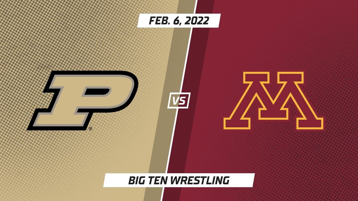 Purdue Boilermakers at Minnesota Golden Gophers Wrestling