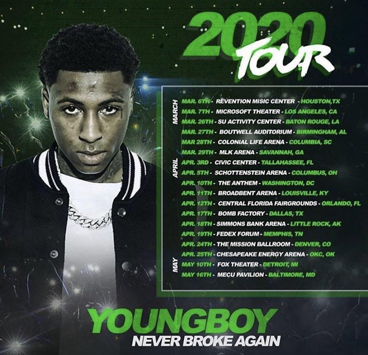 NBA YOUNGBOY TOUR 2020 2025, XS Las Vegas, 5 January 2021