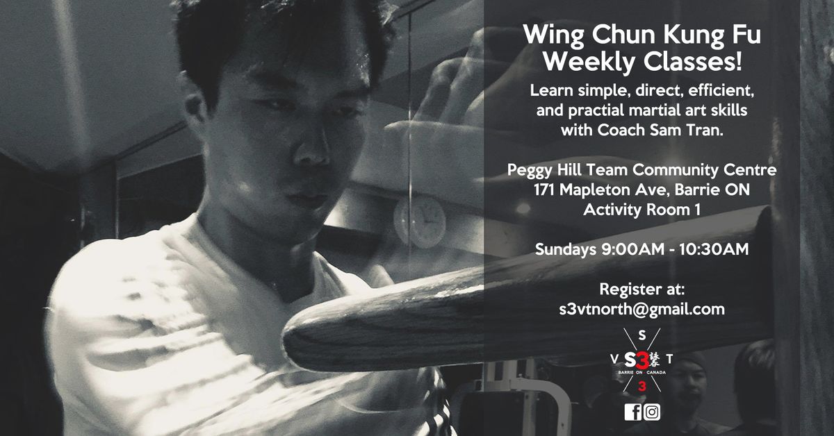 S3VT North Weekly Wing Chun Classes \u2022 Barrie, Ontario