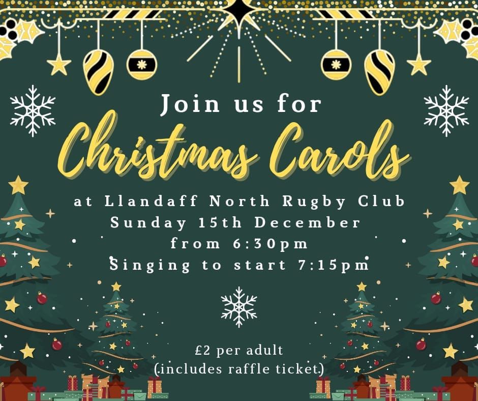 Christmas carols at Llandaff North Rugby Club