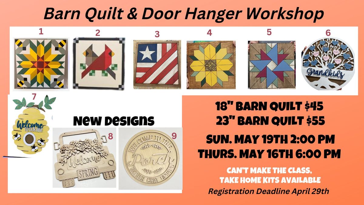 SOLD OUT - Barn Quilt Workshop 