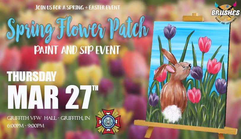 Spring Flower Patch Bunny Paint & Sip at Griffith VFW