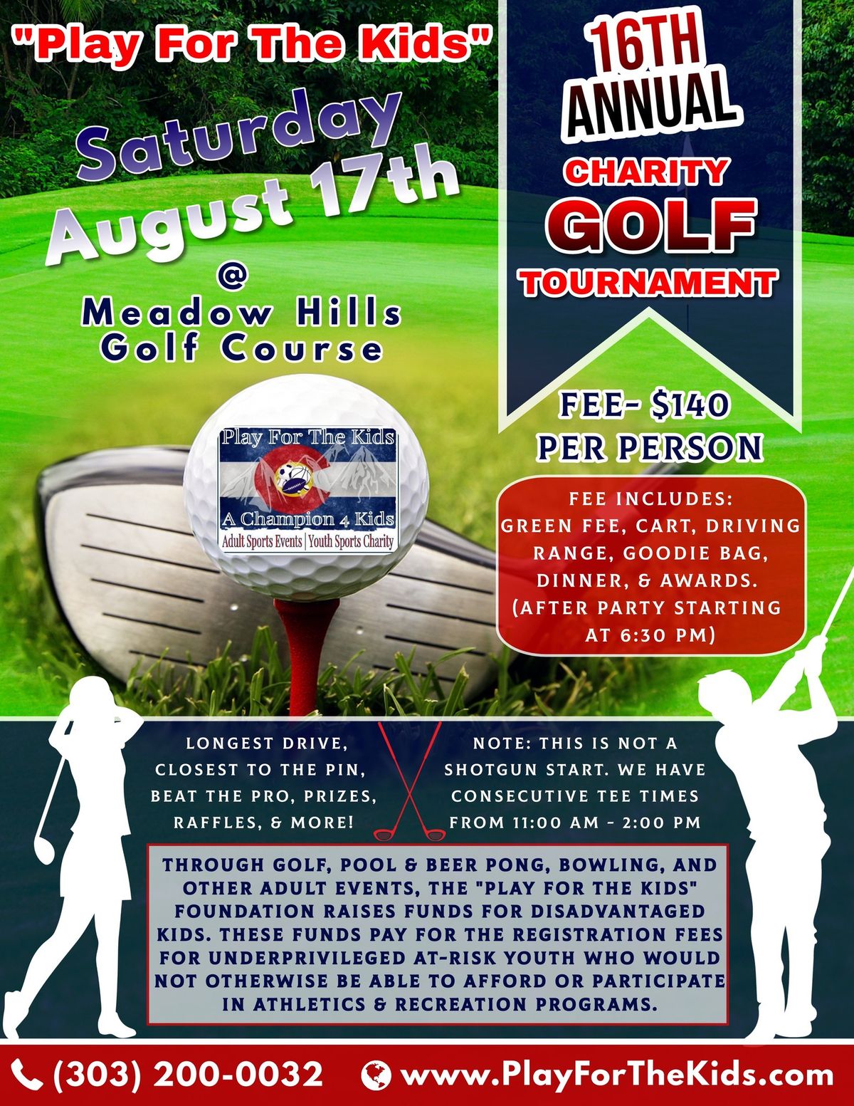 "Play For The Kids" 16th Annual Scramble Golf Tournament