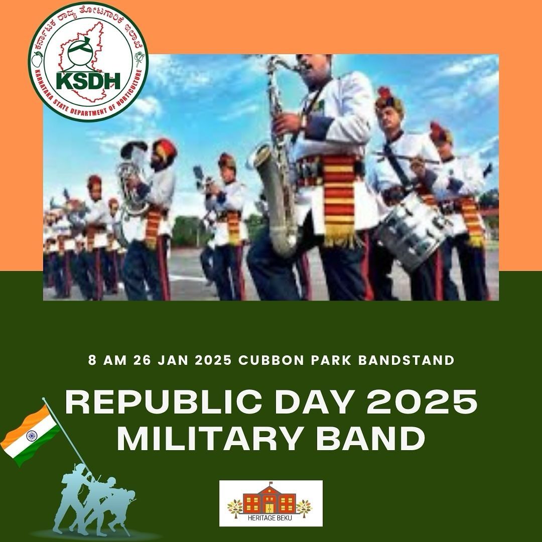 The Military Band returns to the Bandstand! Republic Day at Cubbon Bandstand Stand 