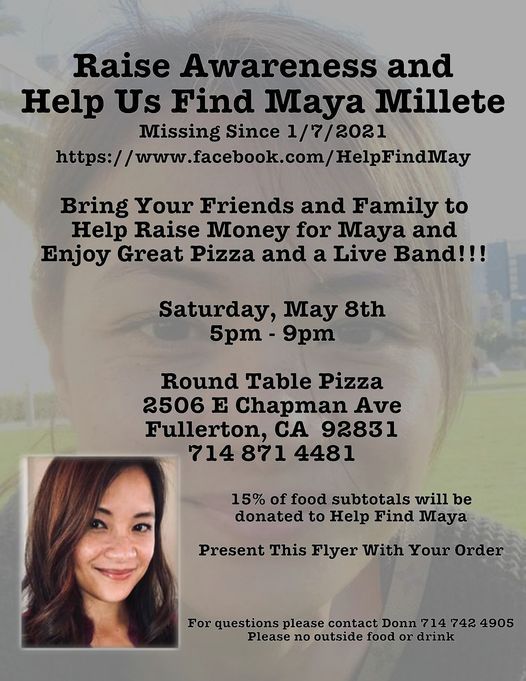Raise Awareness And Help Us Find Maya, Round Table Band