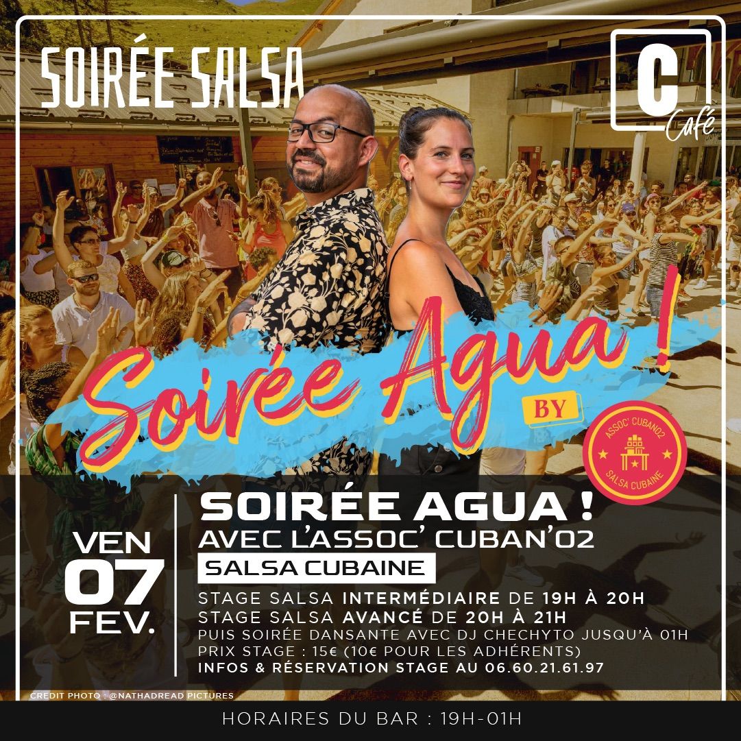 Soir\u00e9e Agua avec l\u2019Assoc\u2019 Cuban\u2019O2