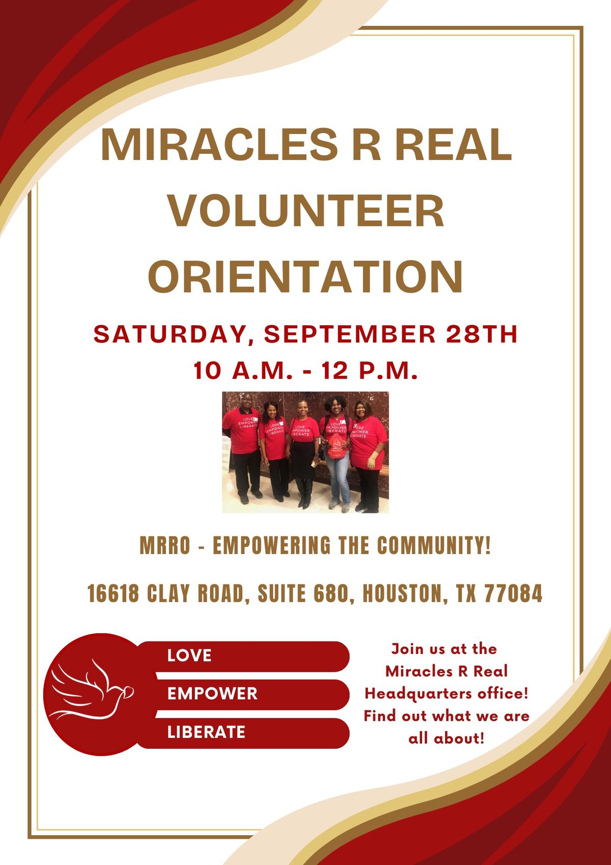 Miracles R Real Outreach Orientation