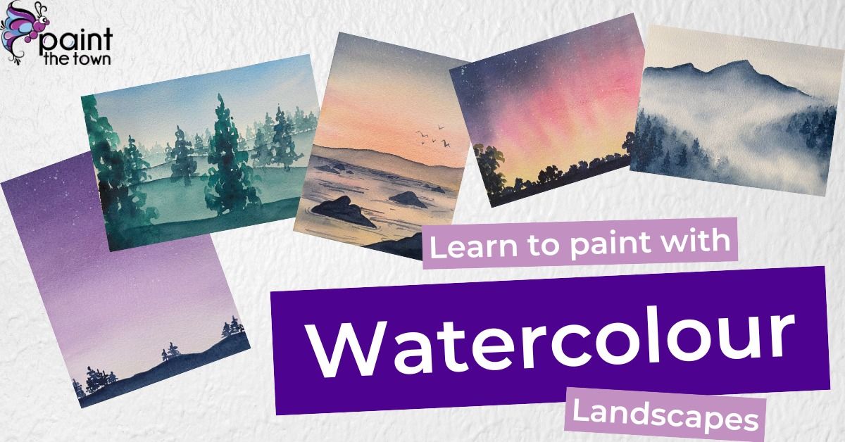 Learn to paint simple landscapes in watercolour