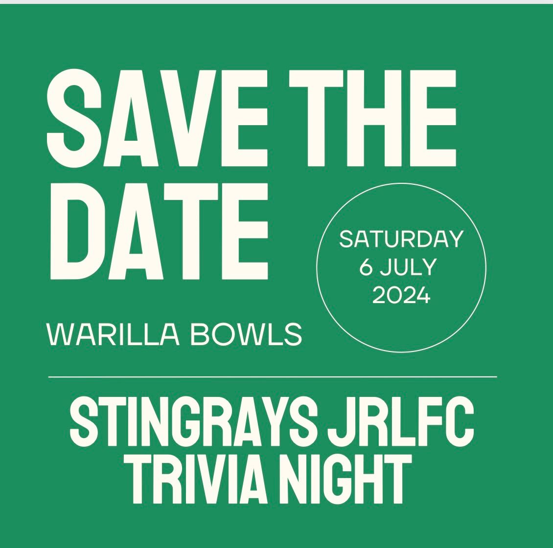 Stingrays JRLFC Trivia Night 