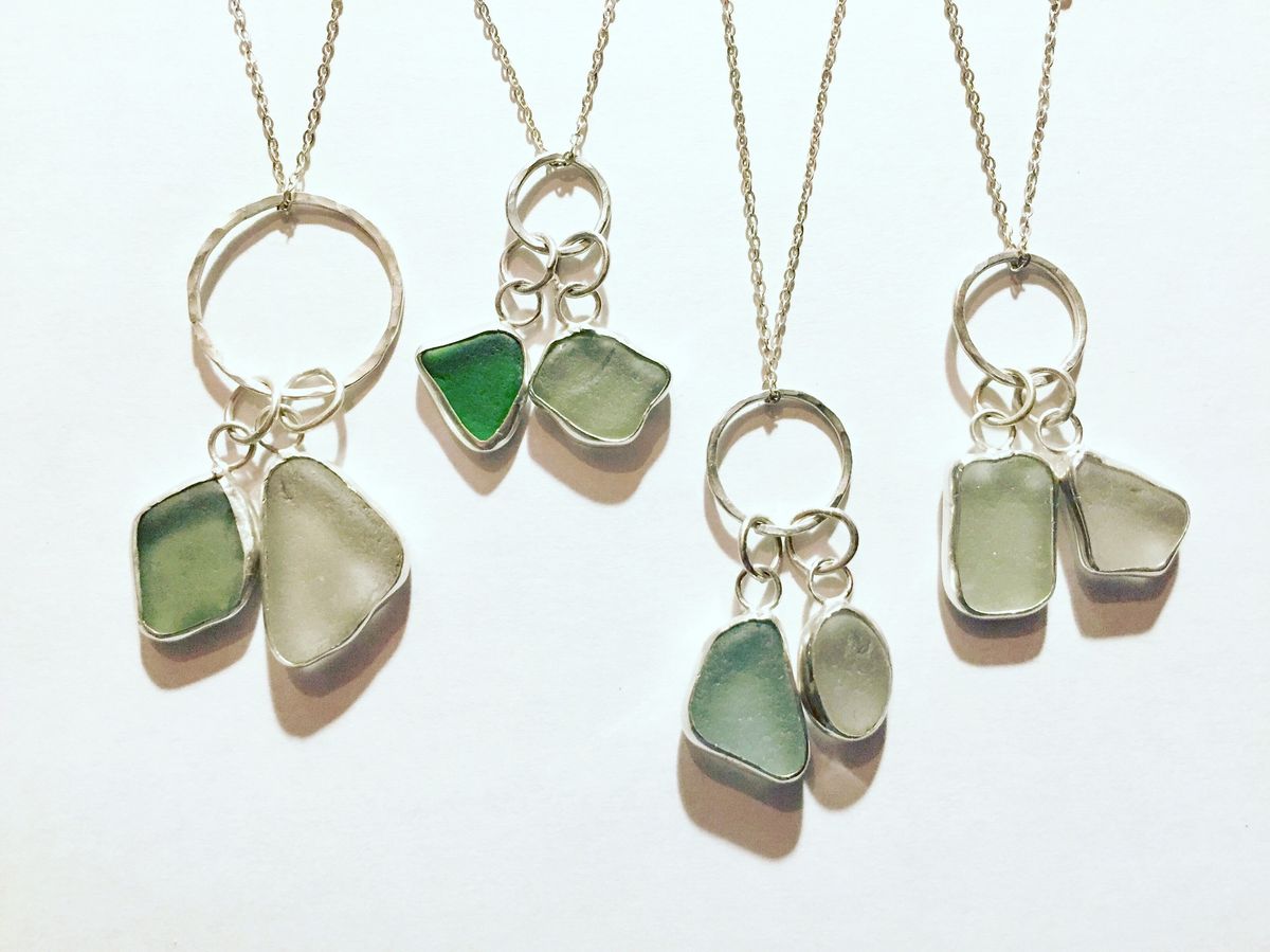 Sea glass setting workshop - Thu 3rd April - 9.30am-1pm - Yardley Hastings - \u00a359