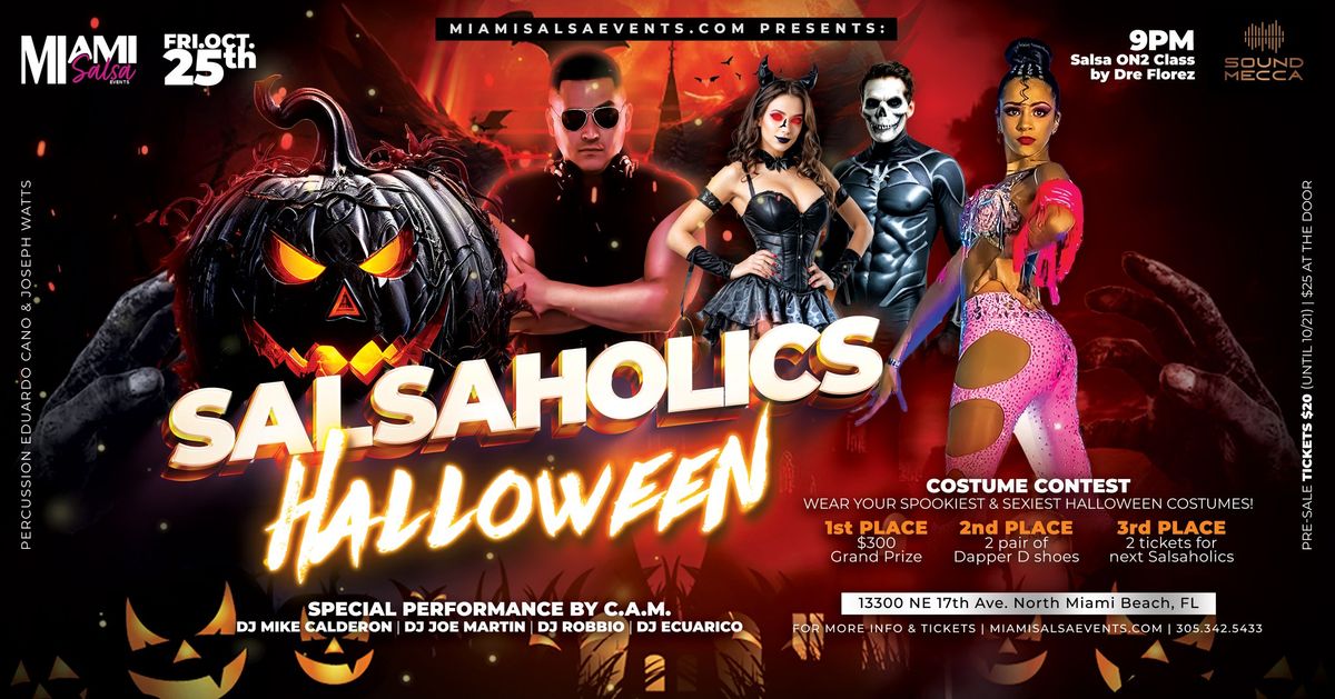 Salsaholics Halloween at Sound Mecca! *NEW VENUE*