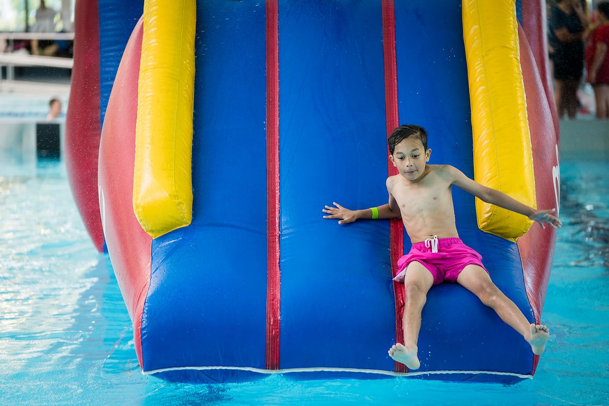 Inflatable fun at Taiora QEII