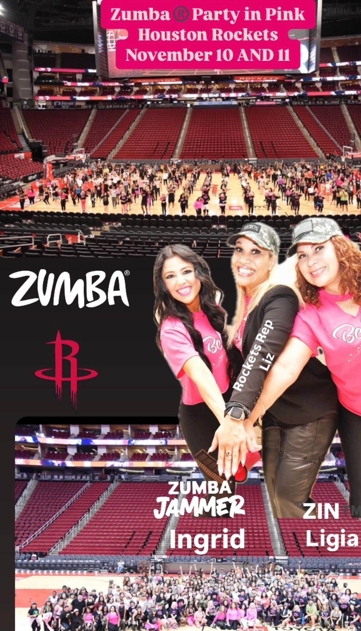 Zumba\u00ae Houston Rockets Breast Cancer PartyIn Pink\u2122  