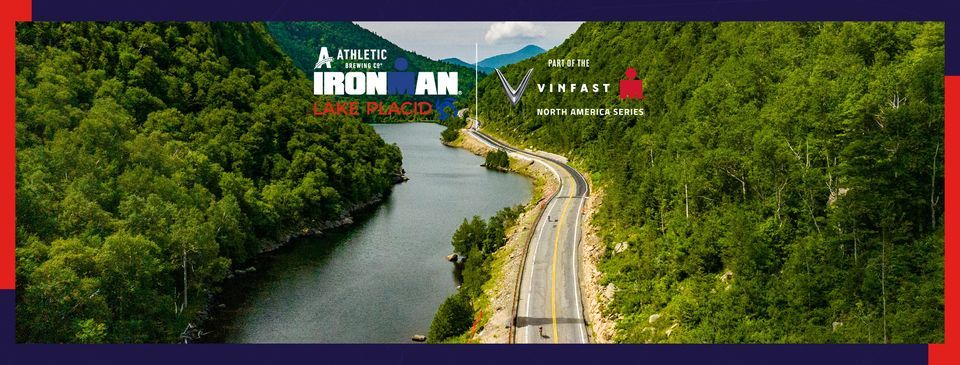 2024 Athletic Brewing IRONMAN Lake Placid, part of the VinFast IRONMAN North America Series.