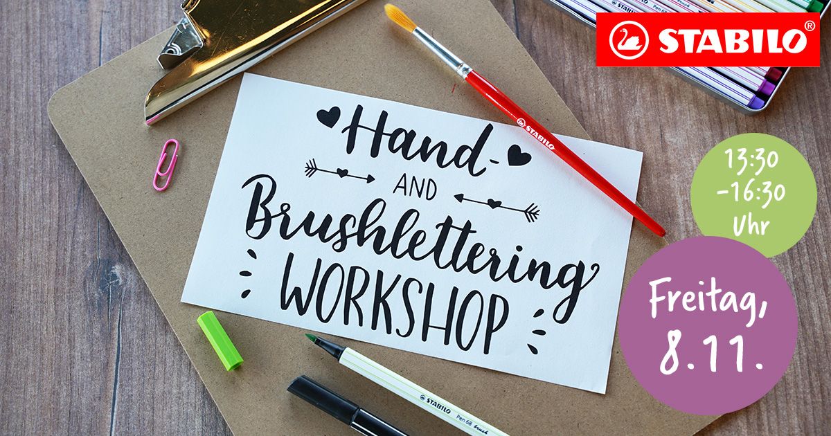 Handlettering Workshop mit Stabilo