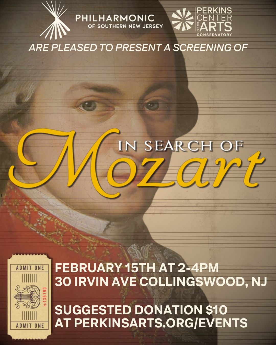 Collingswood: In Search of Mozart - In Partnership with PSNJ