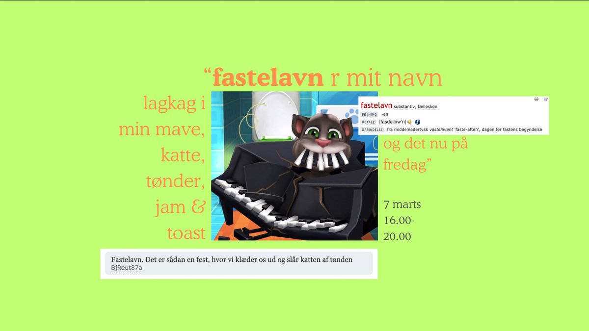 fastelavnscaf\u00e9 (m. katte-fokus)