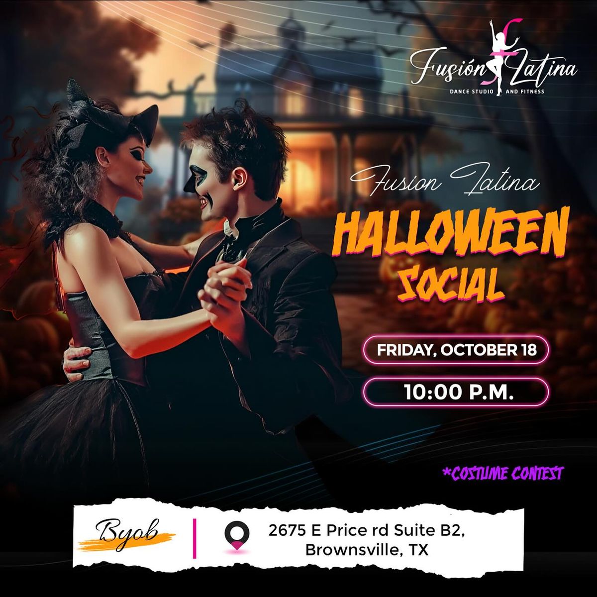 Fusion Latina Dance Studio Presents: Halloween Latin Dance Social\ud83d\udc7b\ud83d\udc83\ud83c\udffb\ud83c\udf83