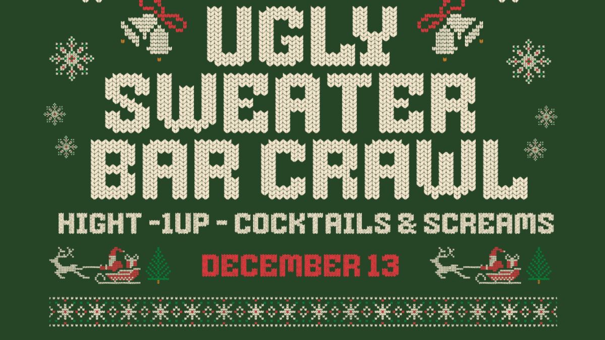 Ugly Sweater Bar Crawl & Toy and Food Drive!