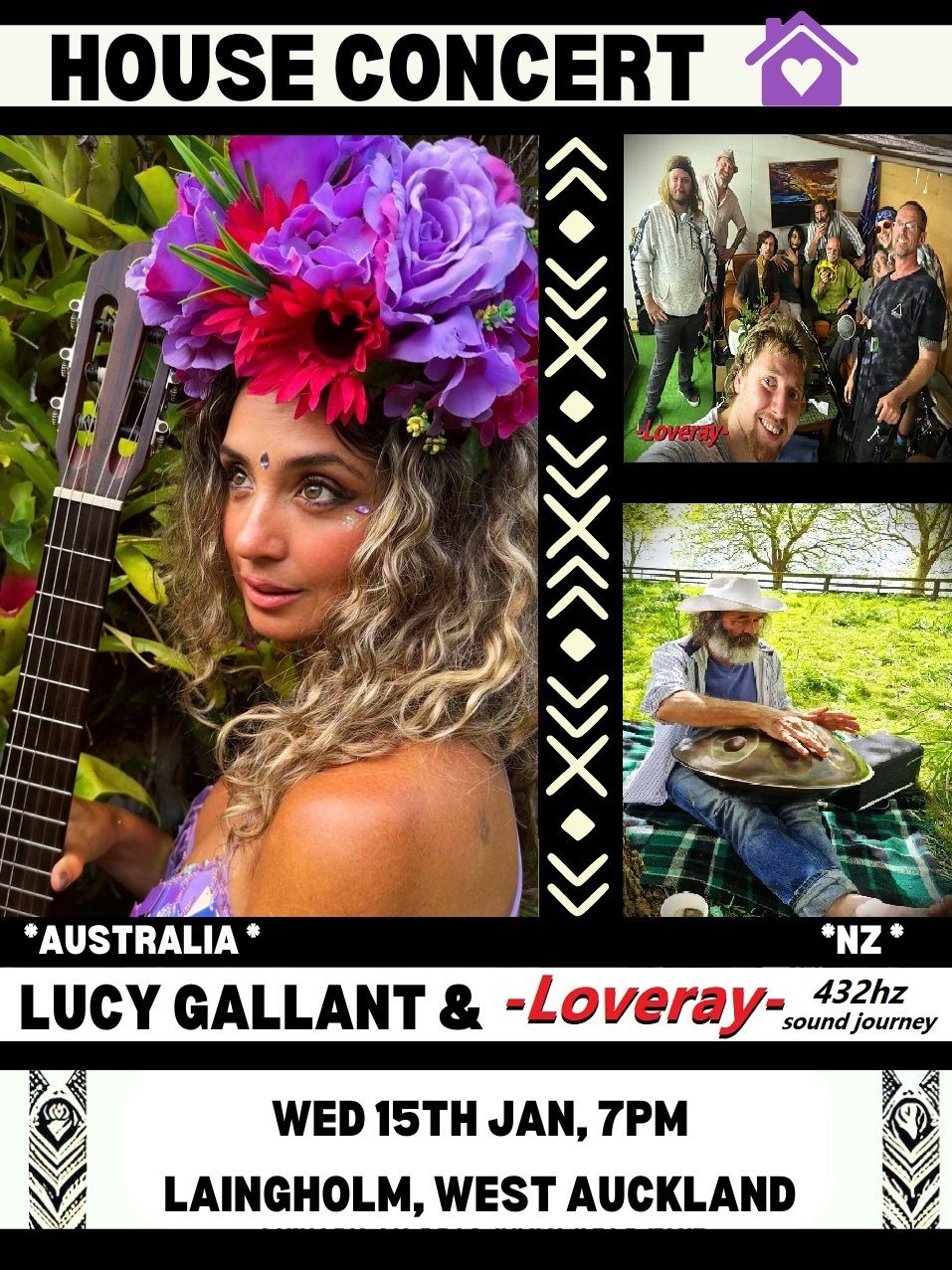 Lucy Gallant - Intimate Community Concert w -Loveray- Laingholm Baptist Church Hall - Wed15Jan2025