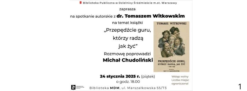 Spotkanie z dr. Tomaszem Witkowskim