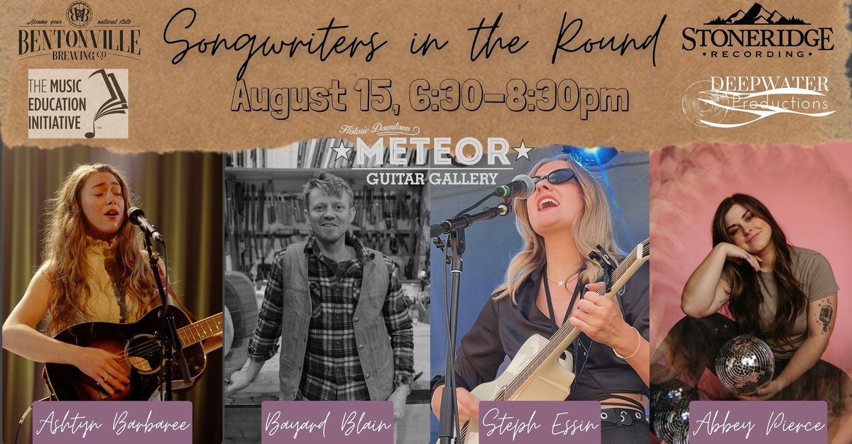 Songwriters in the Round @ Meteor: August