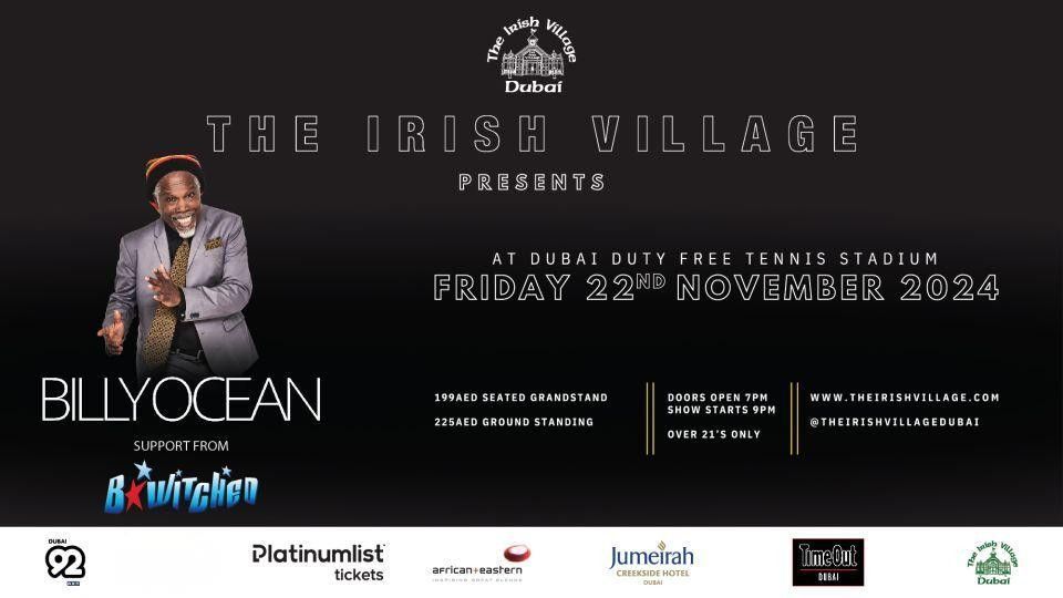 The Irish Village Presents \u201cBilly Ocean And B*Witched\u201d