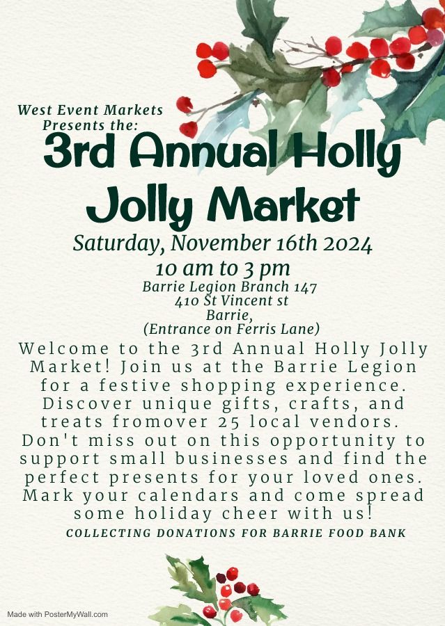 3rd Annual Holly Jolly Market