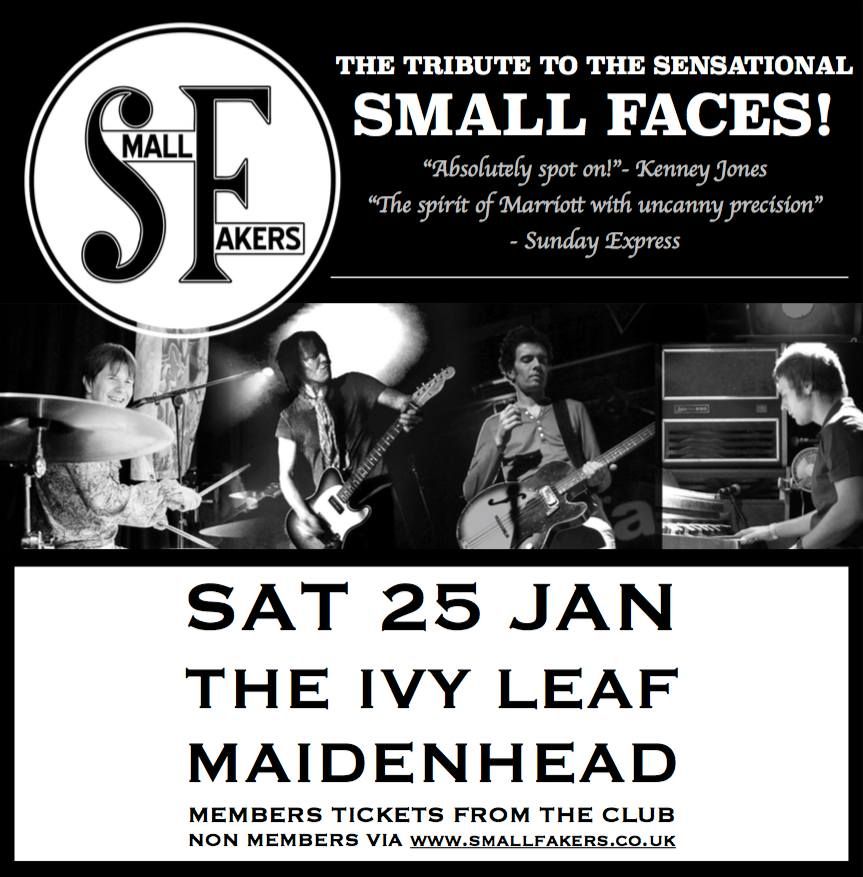 Small Fakers at The Ivy Leaf, Maidenhead SAT 25 JAN