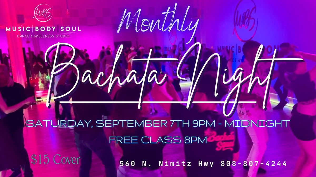 MONTHLY HONOLULU BACHATA NIGHT