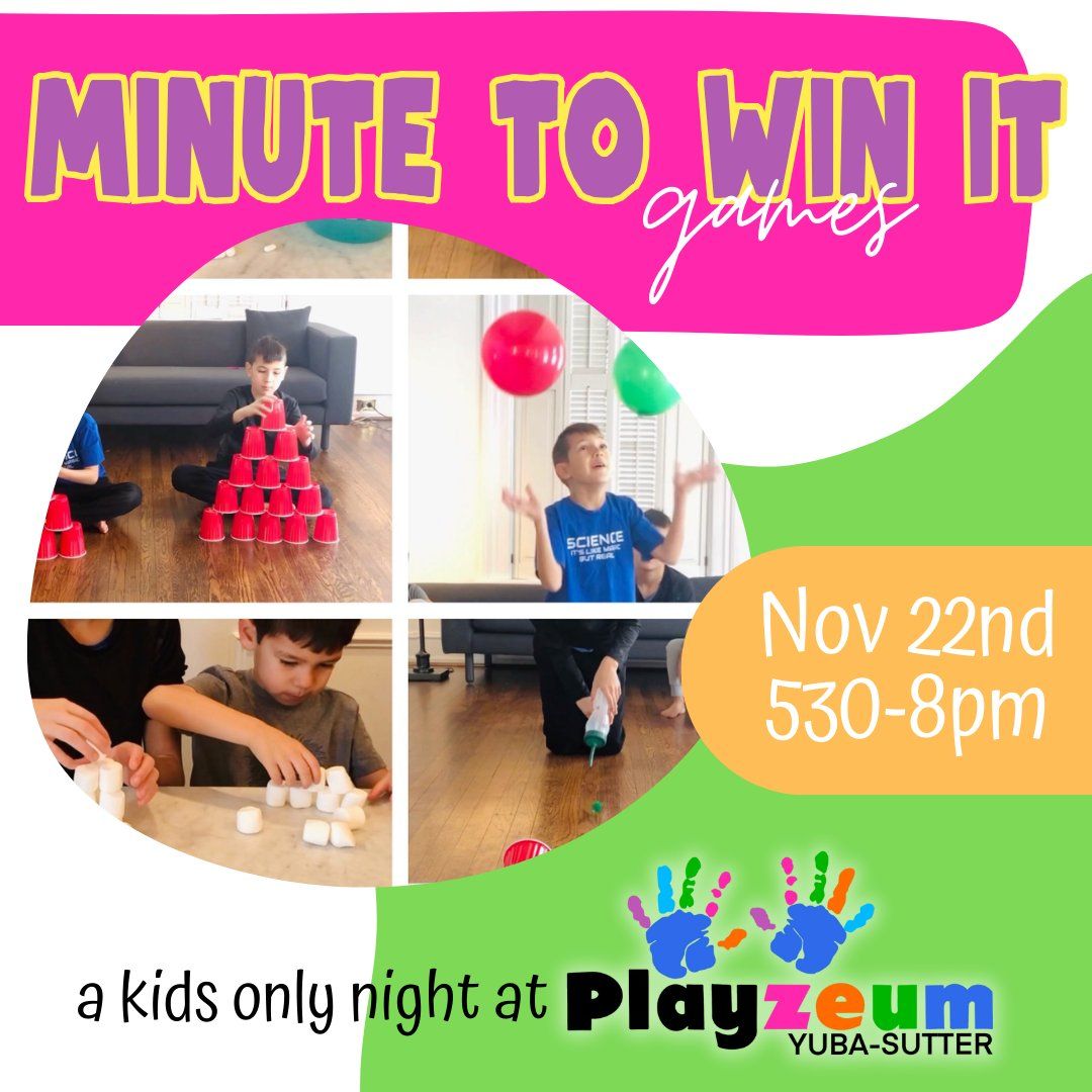 Minute to Win It - Kids only Night