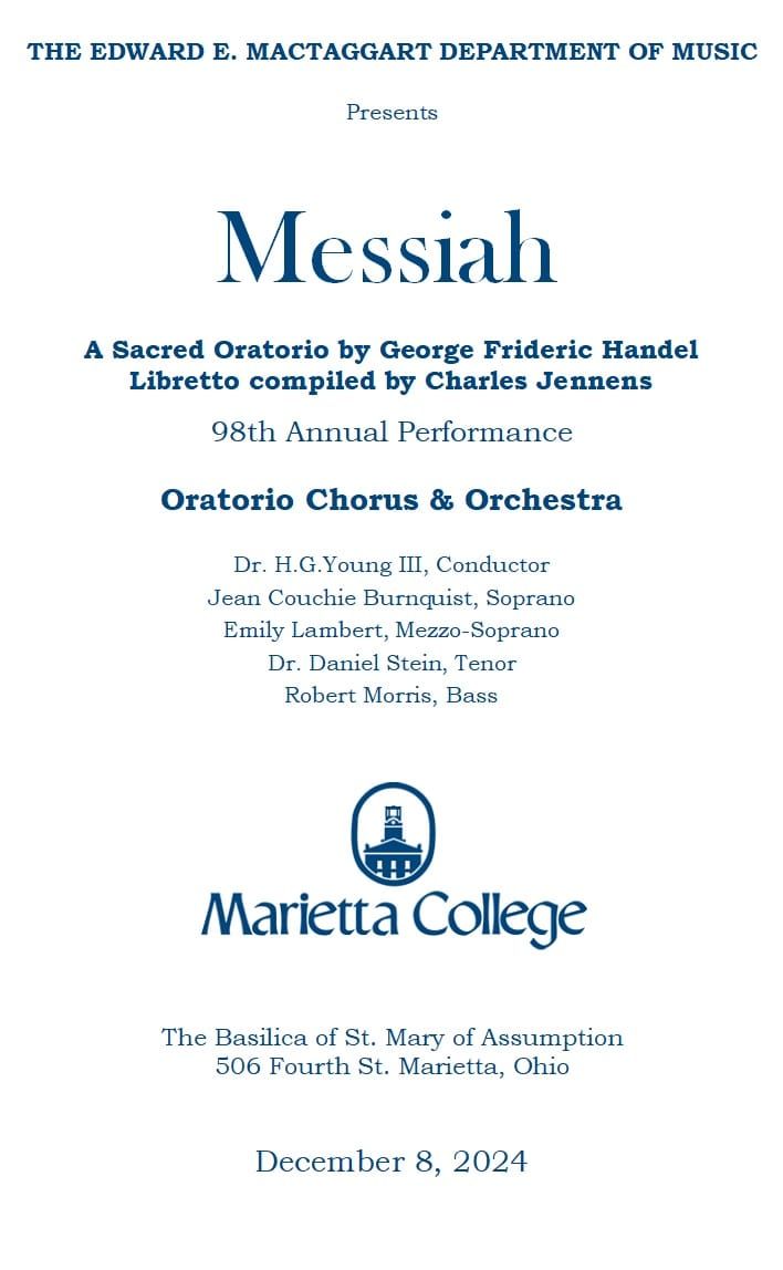 Handel's Messiah 98th Annual Performance 