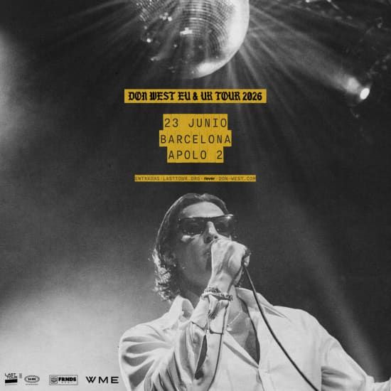 Don West en Sala Apolo 2, Barcelona 2026