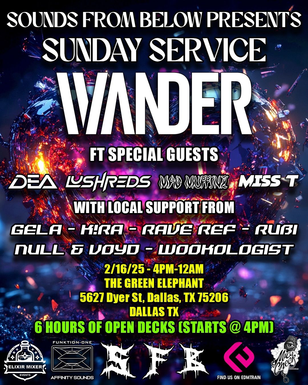 SOUNDS FROM BELOW PRESENTS: SUNDAY SERVICE FT. WANDER