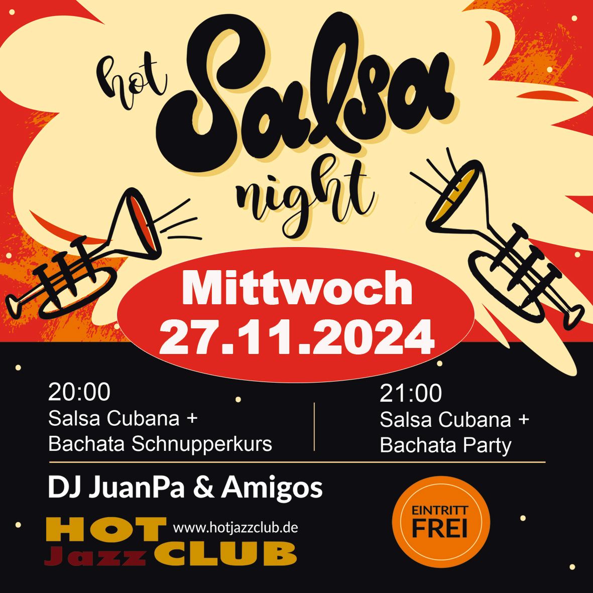 Hot Salsa & Bachata Night im Hot Jazz Club - MS