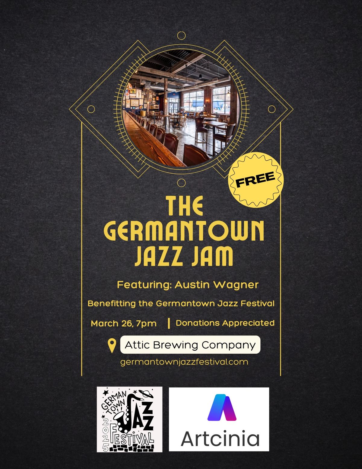 Germantown Jazz Jam at the Attic Brewery 