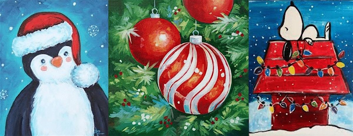 Winter + Christmas Painting Party! (Downtown McHenry)