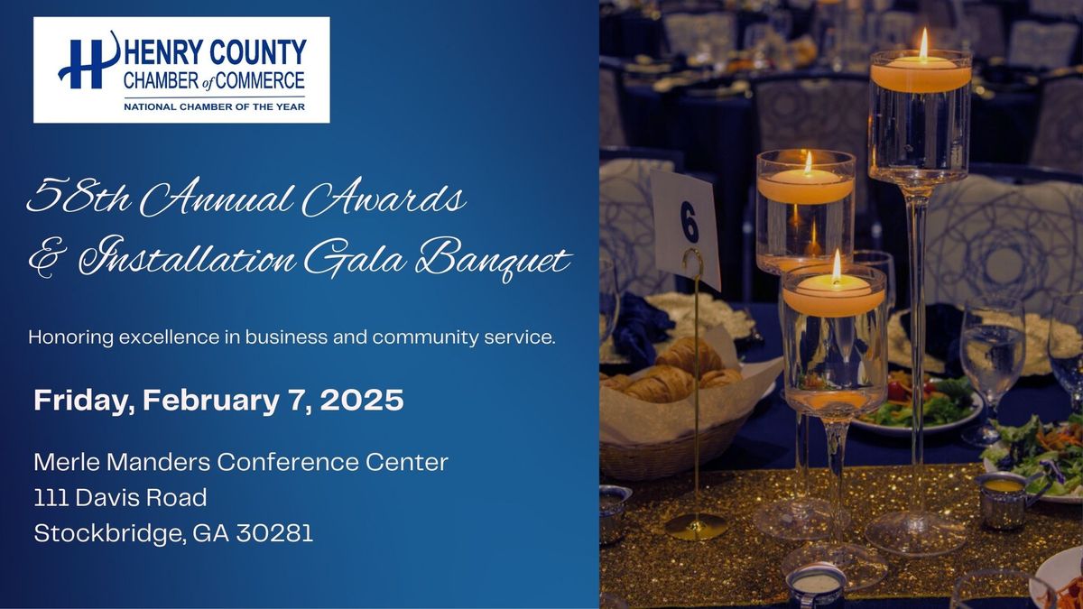 58th Annual Awards & Installation Gala Banquet