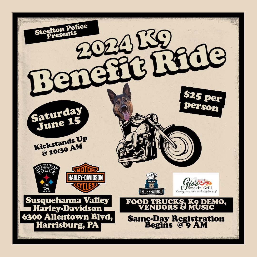 2nd Annual K9 Benefit Ride