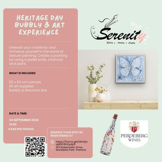 Heritage Day Bubbly & Art Experience