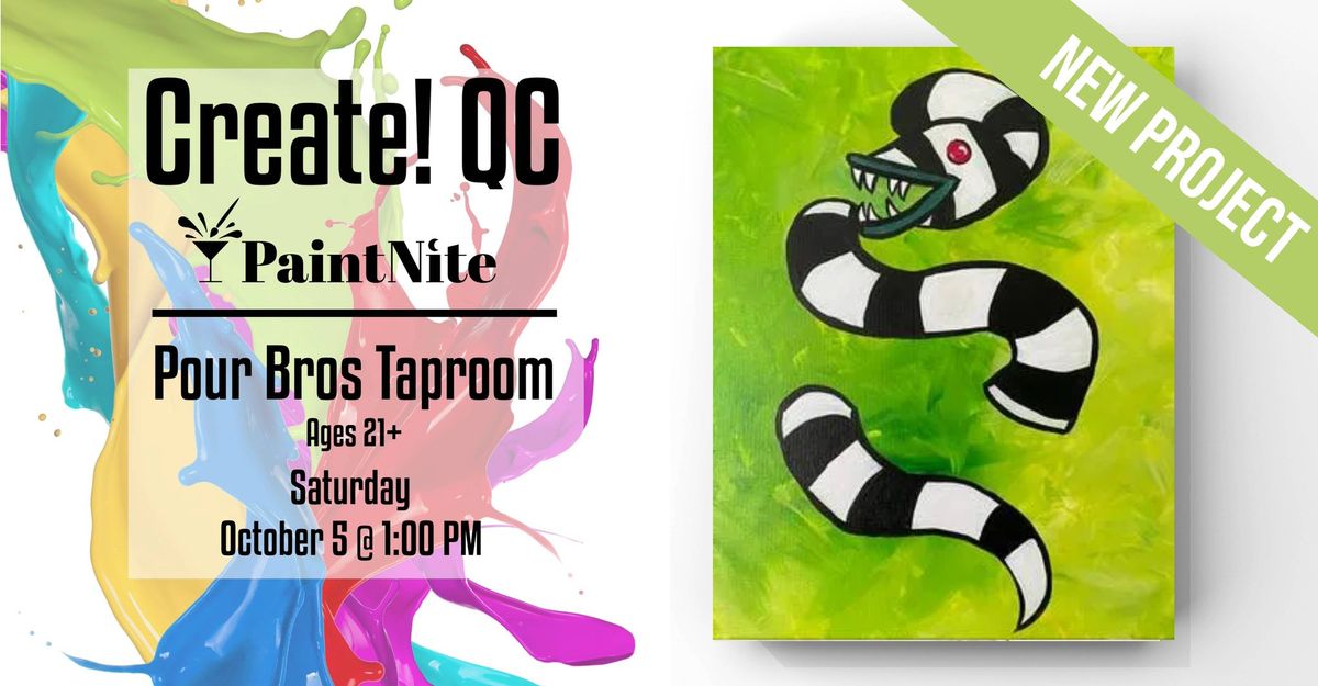 Paint Nite at Pour Bros Taproom Moline: Never Trust the Living