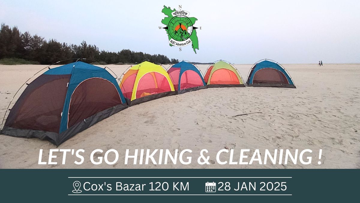 120 KM World's longest natural sea beach Hiking & Cleaning 