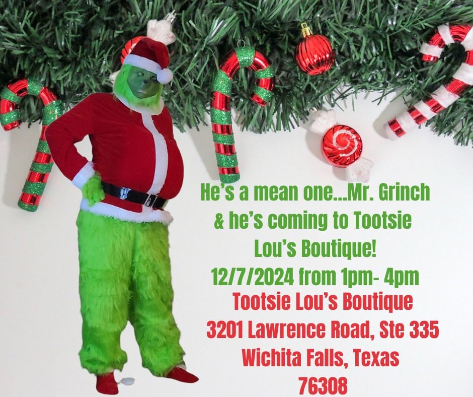 The Grinch is coming to Tootsie Lou's Boutique