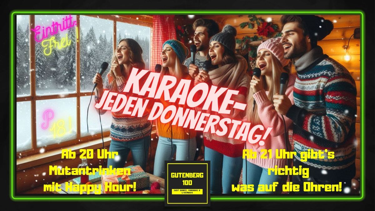 Karaoke jeden Donnerstag!