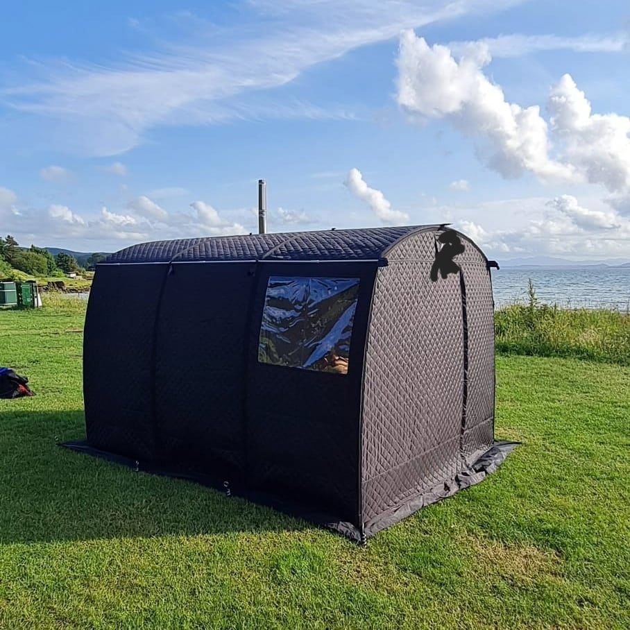 Outdoor Sauna and Cold Water dip. (Lunderston Bay) (winter solstice) 